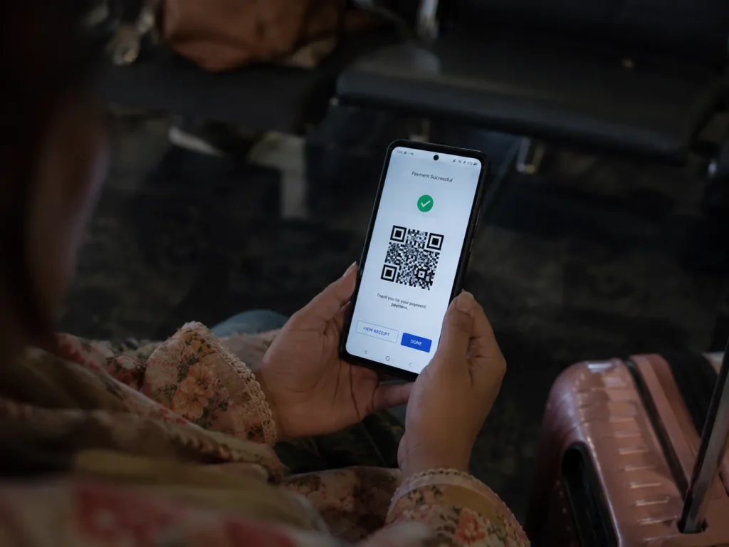 IMUGA QR code on phone screen for Maldives travel declaration Pakistani traveler | Maldives Visa