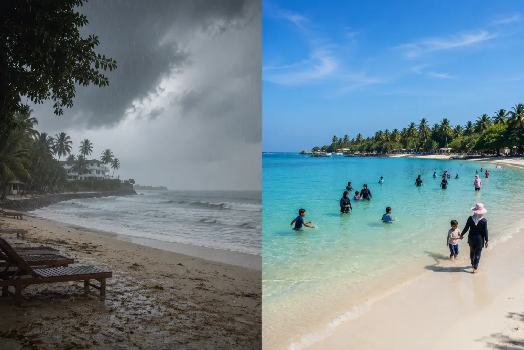 Sri Lanka south coast monsoon versus Trincomalee east coast in summer why Pakistani families should avoid Galle in July | Sri Lanka ETA Pakistani passport holders
