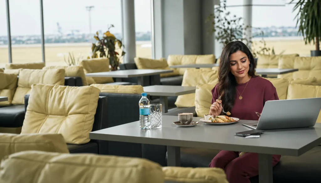 An airport lounge stop shapes the routing for a Bali Pakistani passport trip