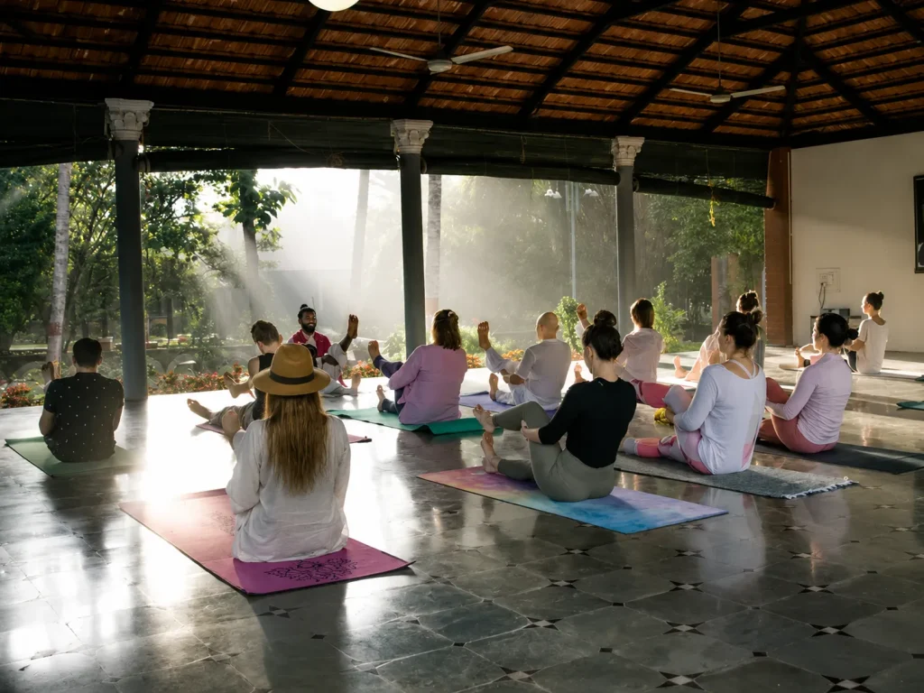 A morning yoga session captures the pace of a Turkey wellness retreat for autumn