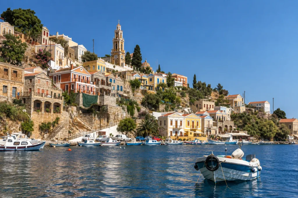 Colorful harbor village in the Aegean, the kind of custom stop a fixed Turkey package leaves out | Turkey digital nomad visa Pakistan