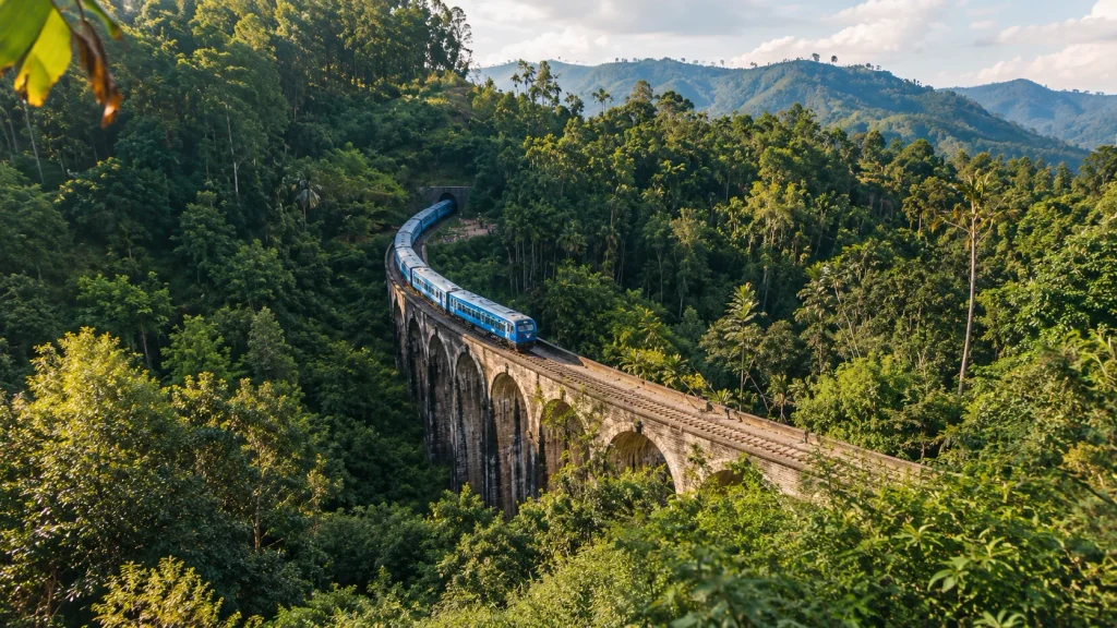Penang Hill funicular track through green forest, a Malaysia stop for solo travel on a Pakistani passport