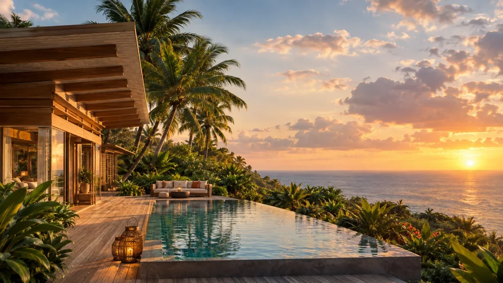 Infinity-pool villa at sunset, the private-pool style driving interest in new Maldives resorts